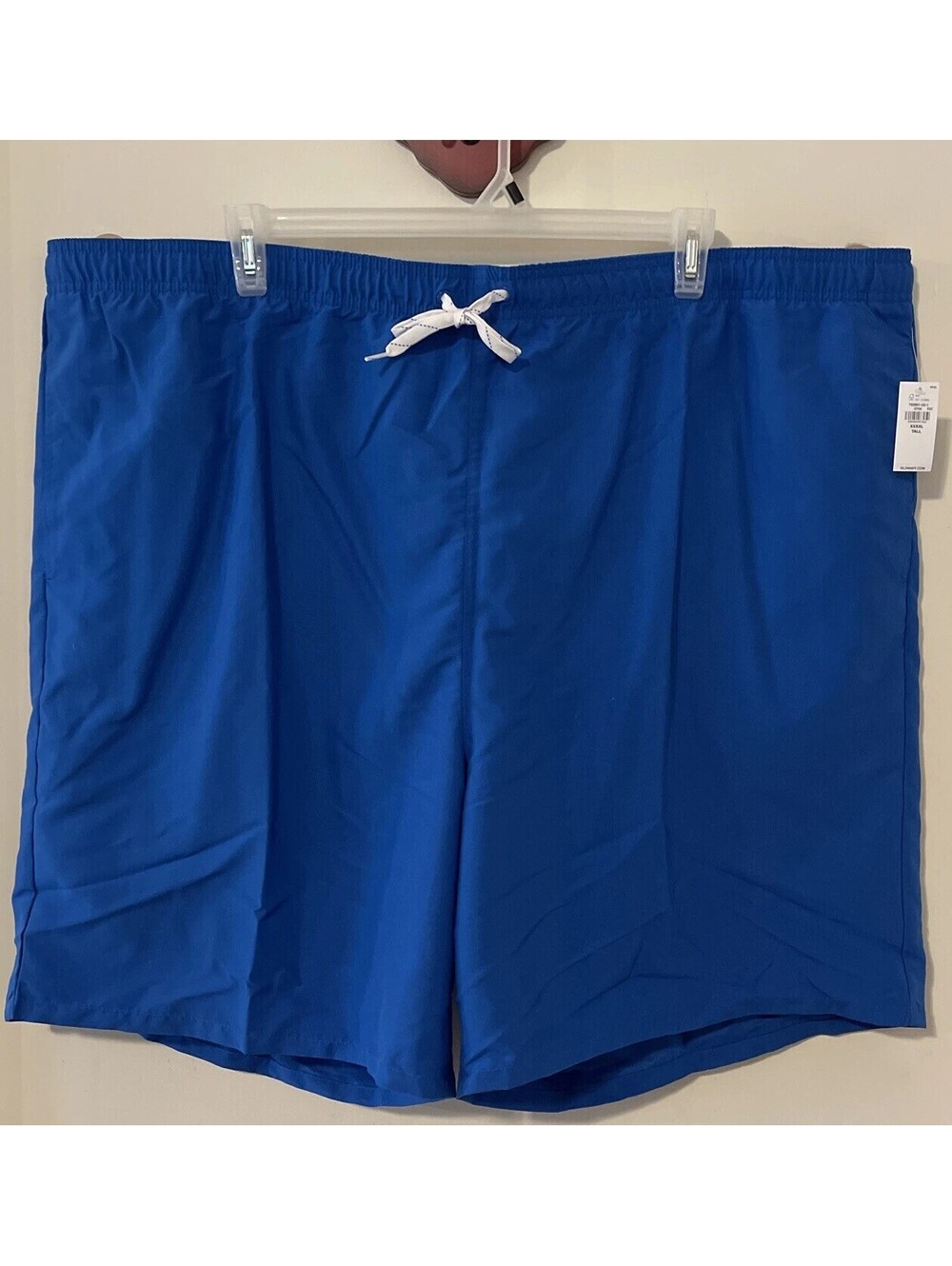 Old Navy Mens 4xl Tall Blue Elastic Waist Swim Style Shorts NWT! A7082